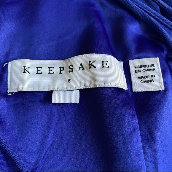 Keepsake Blue Strappy Cocktail Dress Size S - Picture 8 of 11